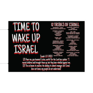 CGE NETWORK "TIME TO WKE UP ISRAEL" WALL POSTER."