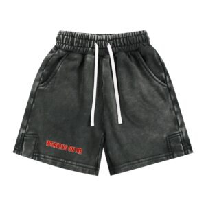 “WORKING ON ME” Snow Washed Kids’ Shorts