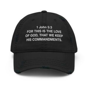 "LOVE GOD"  Distressed Dad Hat