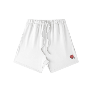 "W.O.M" (HEART) Sweat Shorts (Embroidery)