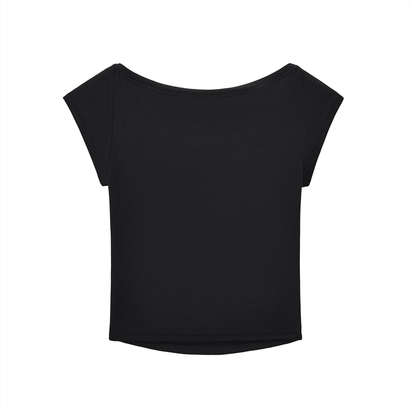 CG Apparel “CAVIAR” Womens Essential Wide Neck Baby T-shirt - Image 2