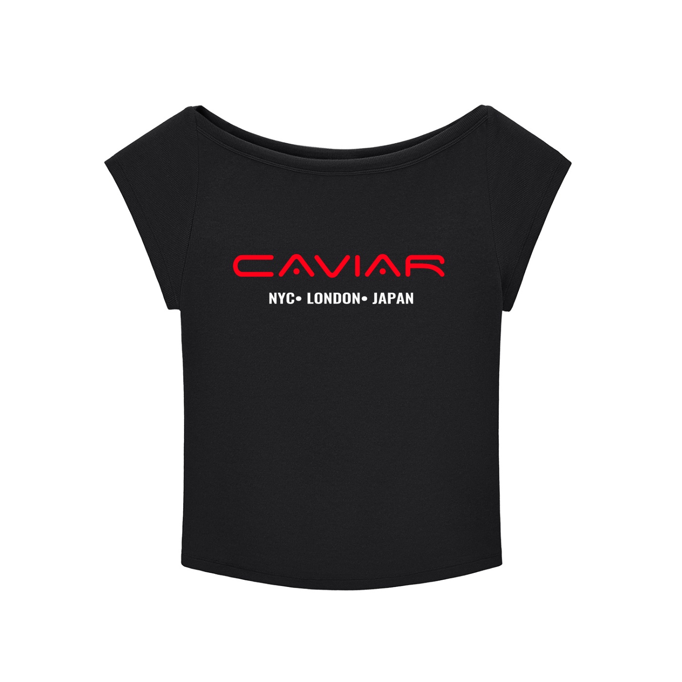 CG Apparel “CAVIAR” Womens Essential Wide Neck Baby T-shirt