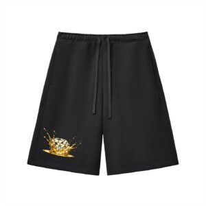 CG APPAREL"CAVIAR" Diamond Splash Essential Heavyweight Fleece Shorts