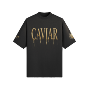 CG APPAREL "CAVIAR" Oversized Sun Faded Distressed T-shirt