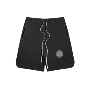 CG Apparel Embroidered JNKNS+ CGE Medallion Clipped Corner Washed Sweat Shorts