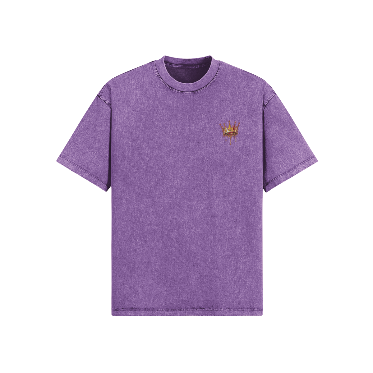 CG APPAREL "CAVIAR COLLECTION" Embroider Gold Dripping Crown Oversized