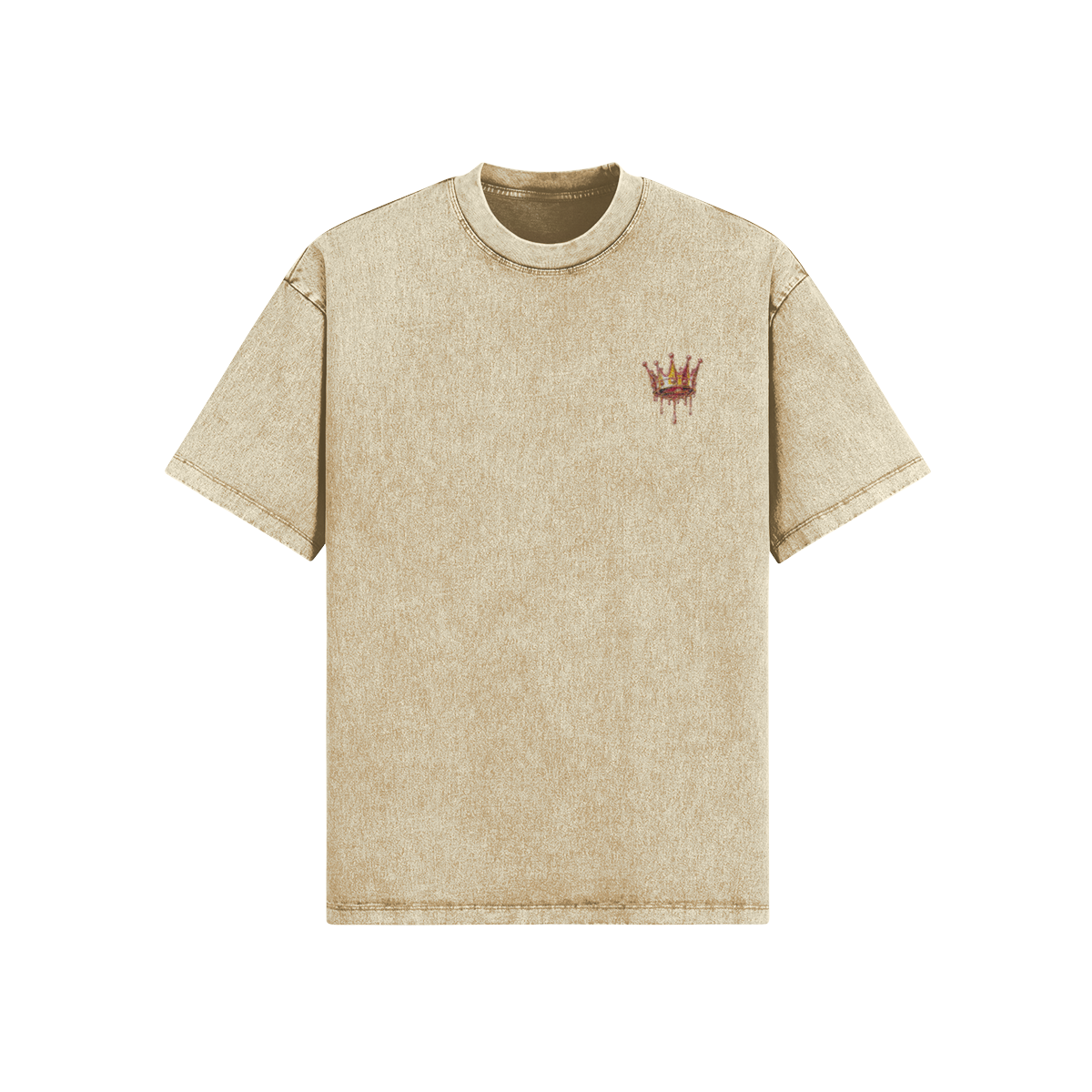 CG APPAREL "CAVIAR COLLECTION" Embroider Gold Dripping Crown Oversized - Image 6