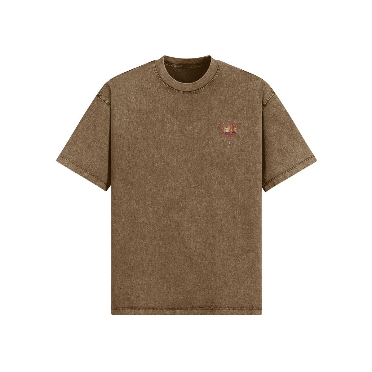 CG APPAREL "CAVIAR COLLECTION" Embroider Gold Dripping Crown Oversized - Image 4