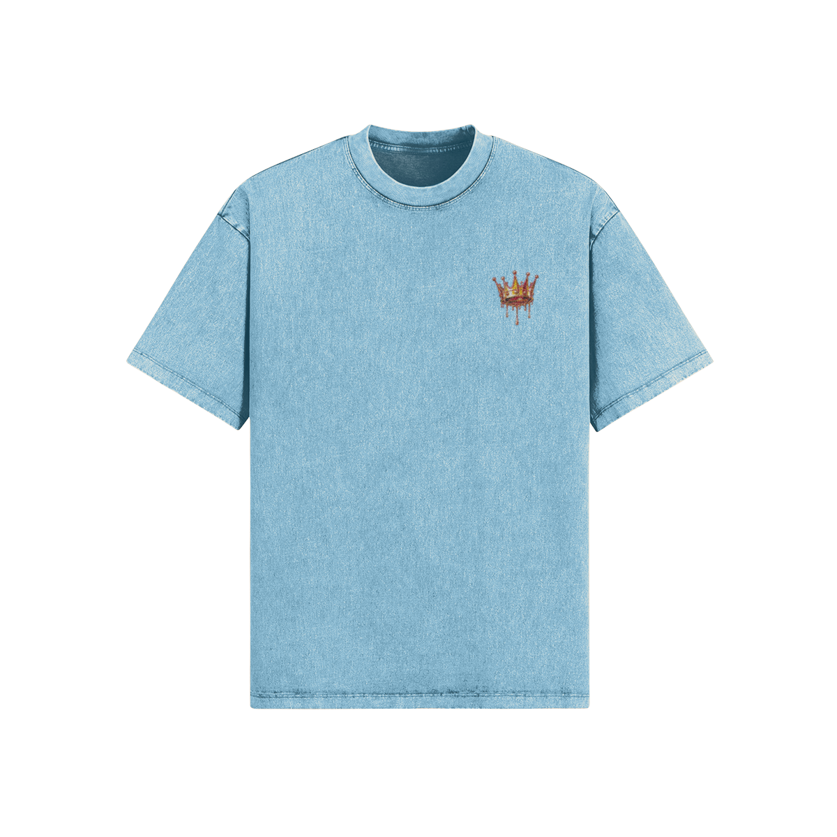 CG APPAREL "CAVIAR COLLECTION" Embroider Gold Dripping Crown Oversized - Image 7
