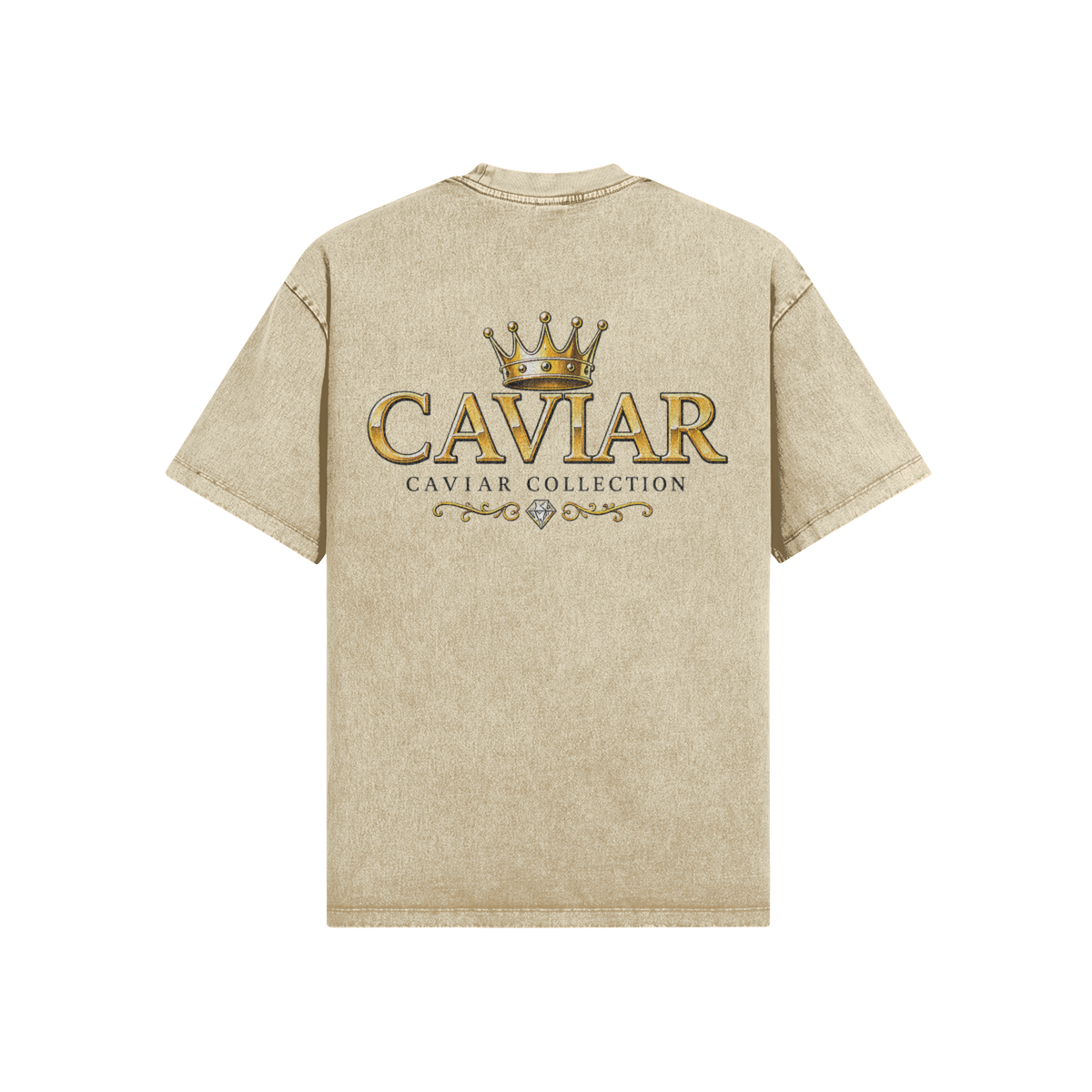 CG APPAREL "CAVIAR COLLECTION" Embroider Gold Dripping Crown Oversized - Image 8