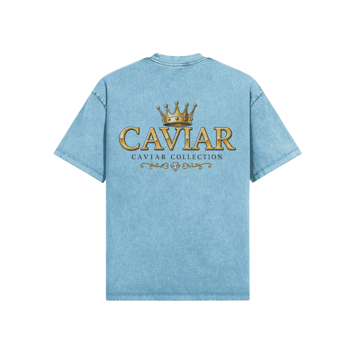 CG APPAREL "CAVIAR COLLECTION" Embroider Gold Dripping Crown Oversized - Image 9