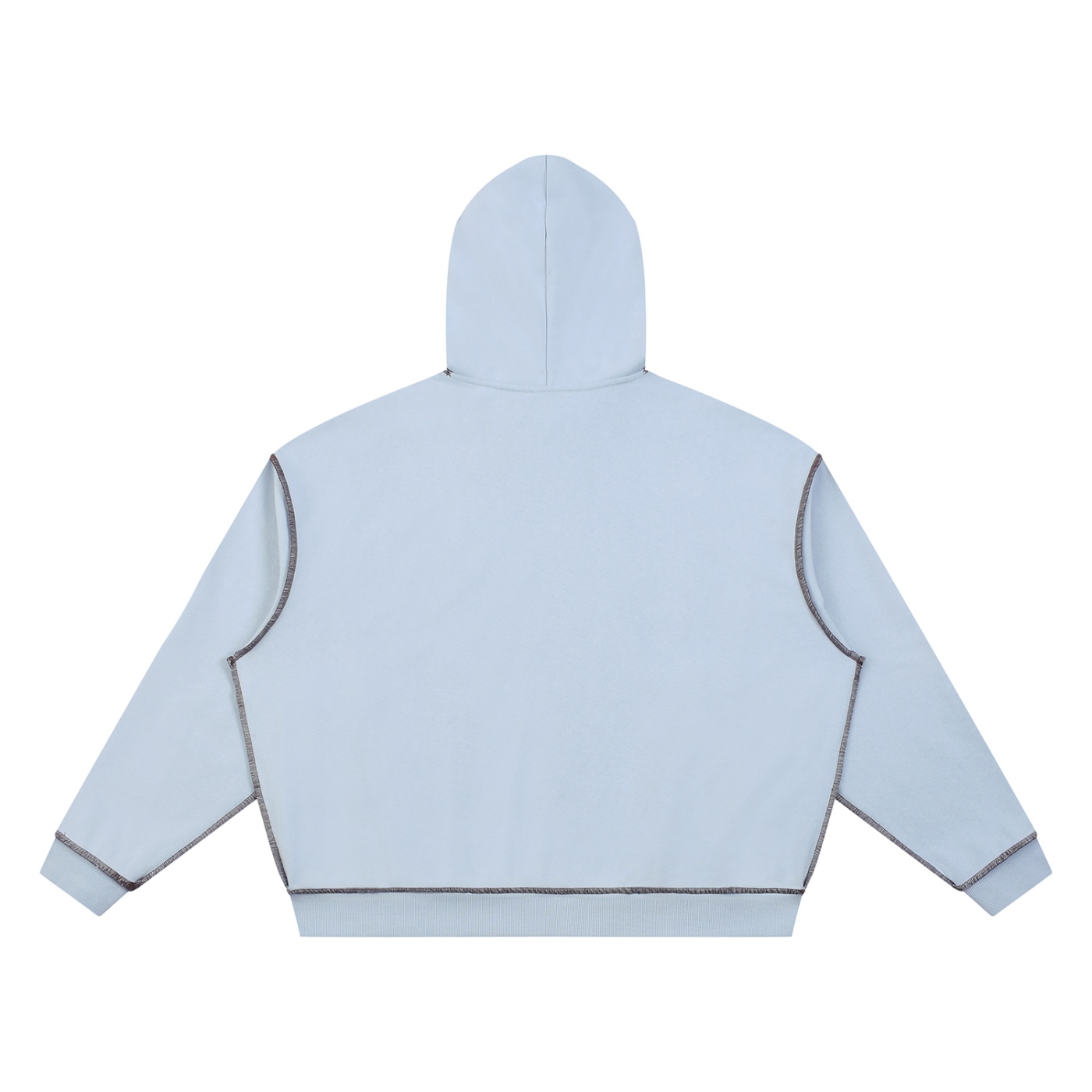 CG Apparel Embroidered Unisex Boxy Heavyweight Topstitch Hoodie - Image 6
