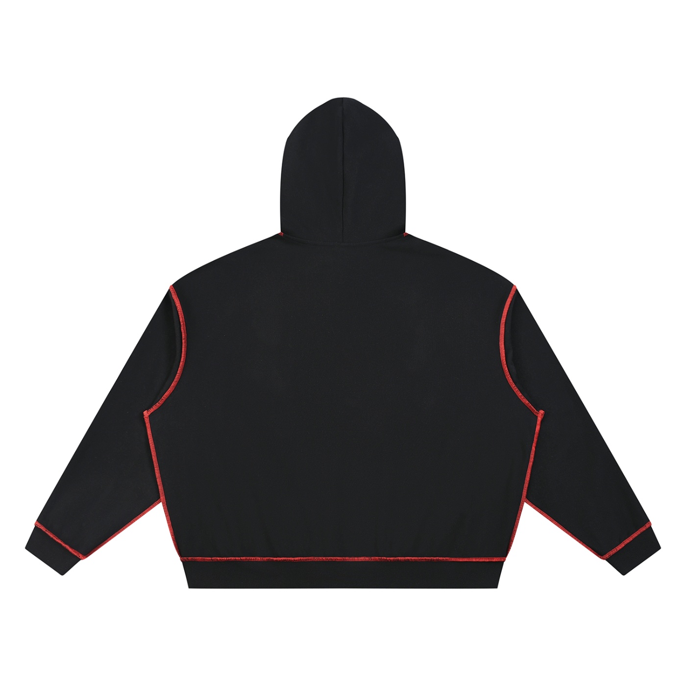 CG Apparel Embroidered Unisex Boxy Heavyweight Topstitch Hoodie - Image 4