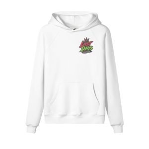 CG Apparel Embroidered "Last Days" 380GSM Brushed Fleece Hoodie